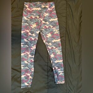 Fabletics Camo Leggings - Pink, Blue, Gray